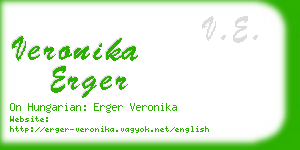 veronika erger business card
